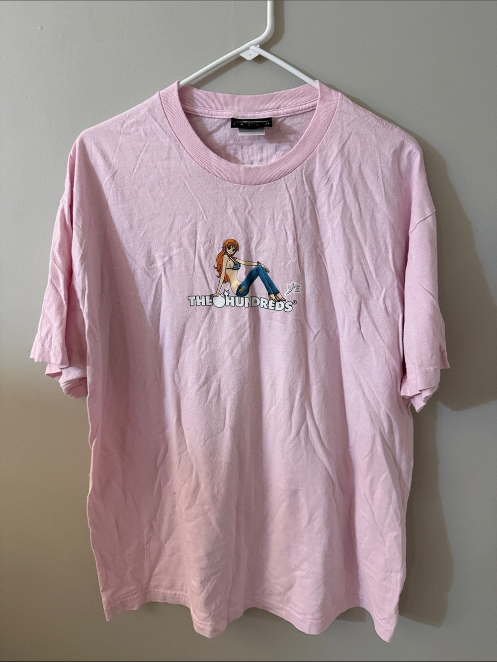 The Hundreds x One Piece: Pink Nami Graphic Tee Mens’ XL